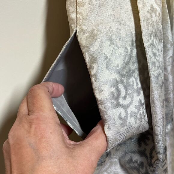 NWT Eliza J New York Brocade Jacquard Fit & Flare Grey Cocktail Dress Sz 4 - Picture 7 of 7